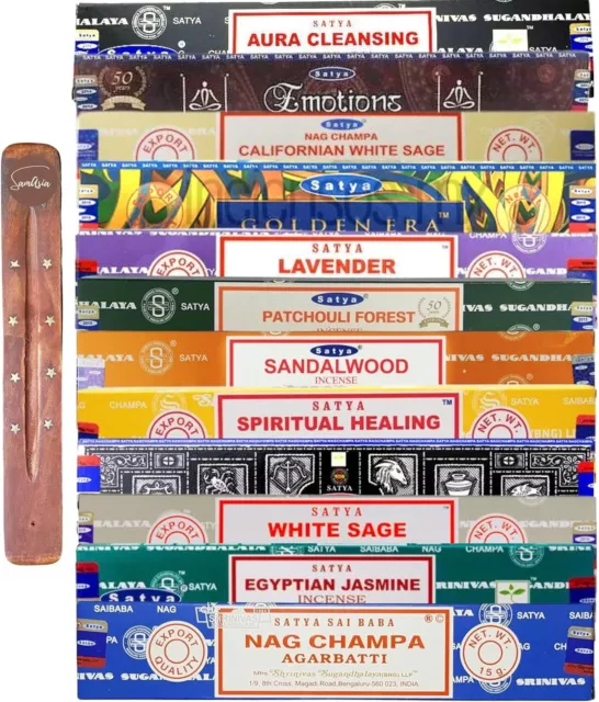 Satya Sai Baba Nag Champa Assorted Mixed Incense Sticks Fragrance Agarbatti 180g