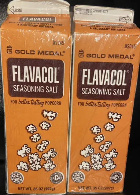 Lot 2 Gold Medal Prod 2045 Flavacol Seasoning Popcorn Salt Flavor 70 Oz Total