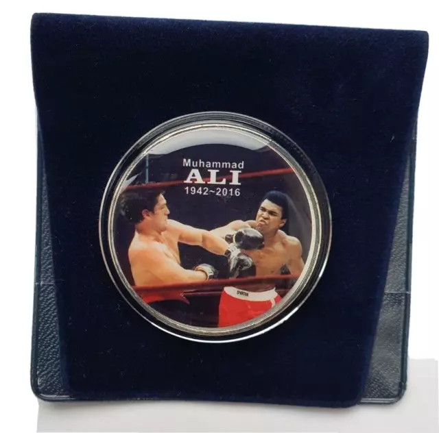 Muhammed Ali, I am The Greatest, World Boxing Champion, Siver Plated Medal Coin