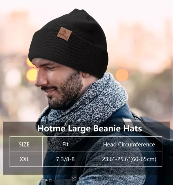 OVERSIZE XXL BEANIE Hat for Big Heads 23.6
