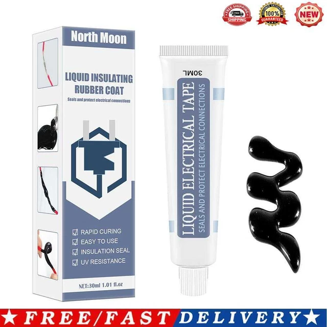 30ml Liquid Insulation Electrical Wire Cable Sealant Fast Dry Glue (Black)