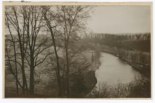 Zschopautal bei Flöha / Mittelsachsen - Flusslandschaft - Altes Foto 1900er