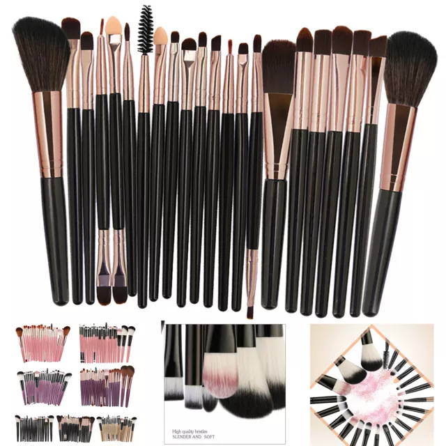 22x Professionelle Make up Pinsel Set Kosmetik Pinsel Schminkpinsel Brush Set