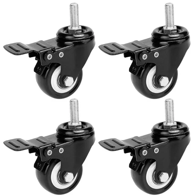 Ammortizzatore mobili doppio asse con freno rullo universale 2 pollici vite universale MD