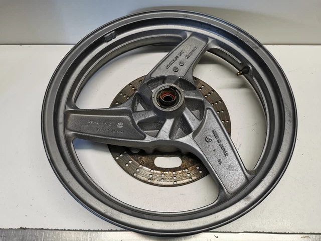 Argento Cerchio Ruota Anteriore Kawasaki GPZ 500 1994 - 2005