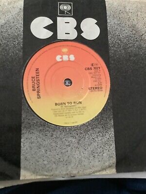BRUCE SPRINGSTEEN.   BORN TO RUN.     7”  vinyl.  VG+   CBS.  1975.