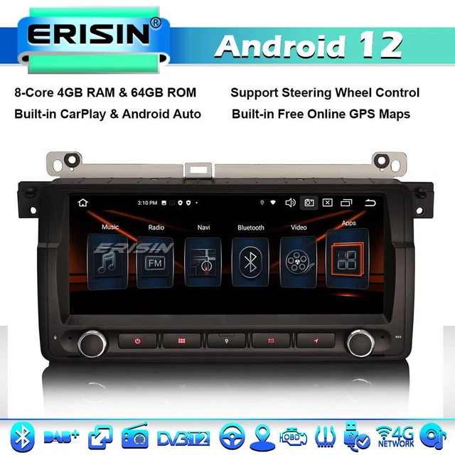 Autoradio Android 13 CarPlay 8.8" Pour BMW E46, Rover 75, MG ZT - Neuf