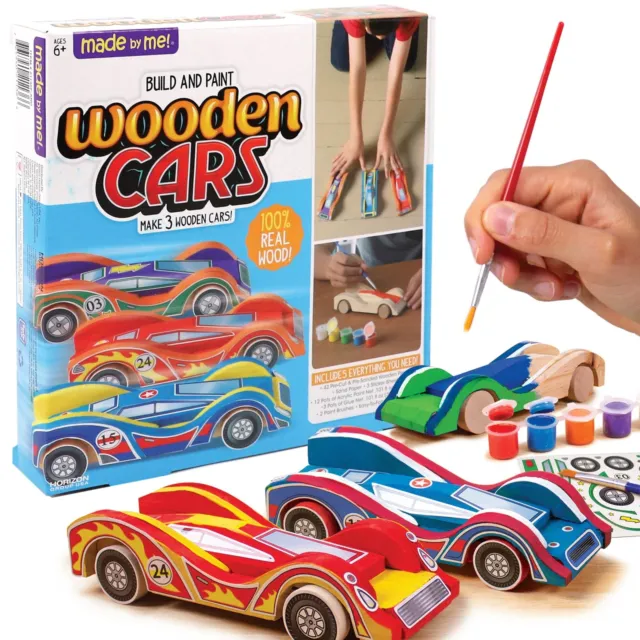 New Build & Paint Your Own Wooden Car by Horizon Group USA Easy To Assemble