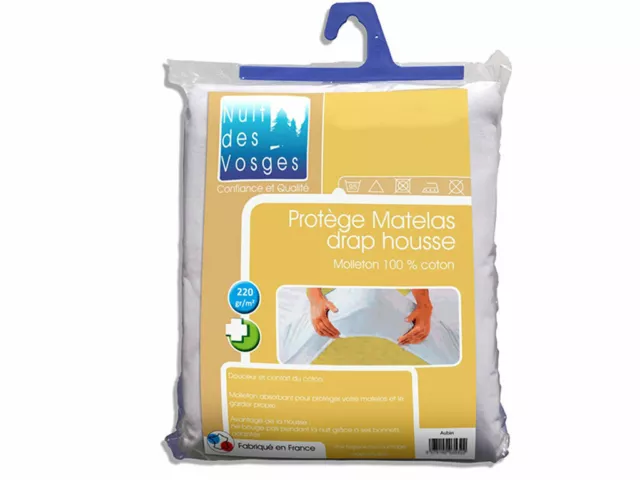 Protège matelas absorbant coton aubin 80x200