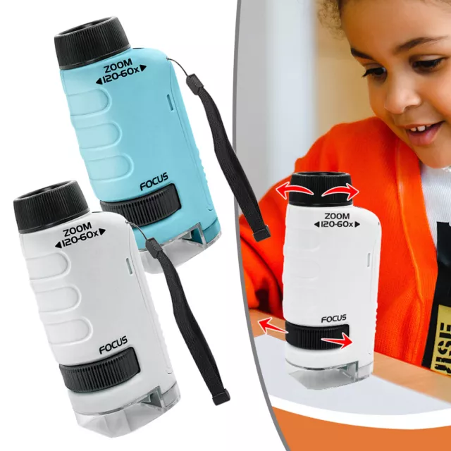 Minilabsters Miniscope Minilabsters Portable Pocket Microscope 60-120x Kids gift