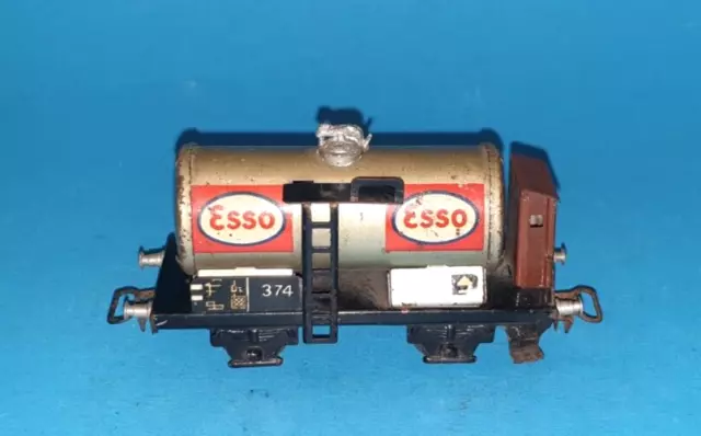 W01093825671406 - Märklin Blech Esso Kesselwagen 374 Spur H0 bespielt mit Alter