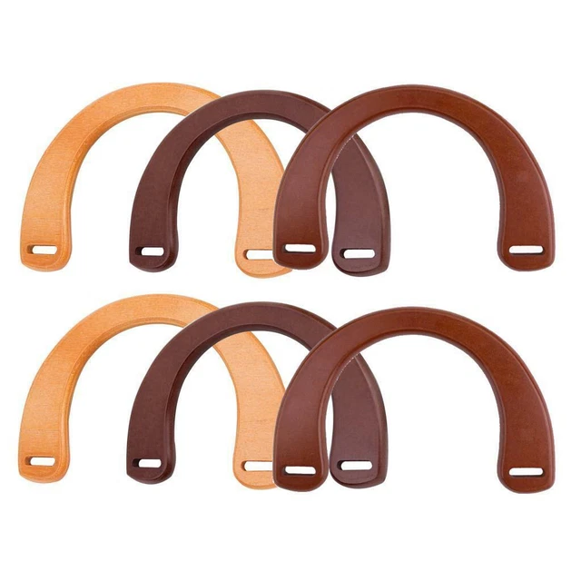 Holzgriffe Ersatz halbrunde Form Handtasche Griff für handgefertigte Tasche Tragetasche