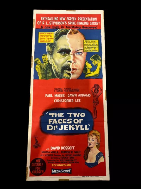 The Two Faces of Dr: Jekyll - original Daybill Movie poster