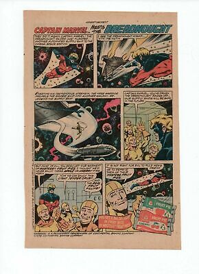 1978 Hostess Fruit Pies Ad Marvel Comics Captain Marvel Meets The Dreadnought