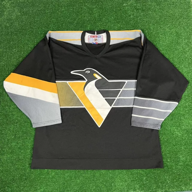 Authentic Kas Starter Pittsburgh Penguins Robo Penguin Hockey Jersey Gradient 48