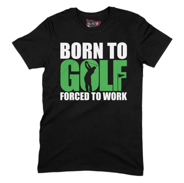 T-shirt da golf Born To | regalo unisex da uomo per lui fratello regali di Natale Regno Unito