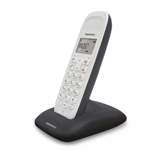 Teléfono Dect Daewoo DTD-1250 Blanco/Gris **Embalaje dañado, producto nuevo**