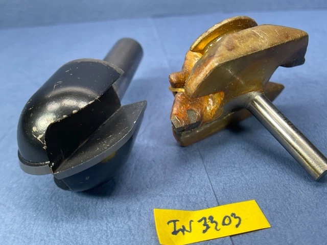Router Bits Ogee & Core Box 1/4" and 1/2" Shank 1 Lot 2 pc  IN3303