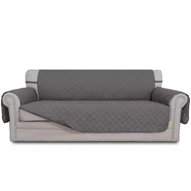 Cubierta de sofá reversible para sofá de 4 plazas con...