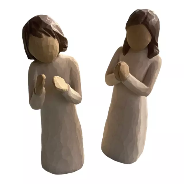 Willow Tree Sisters Sisters By Heart 2000 DEMDACO Susan Lordi  5.25" Set Of 2