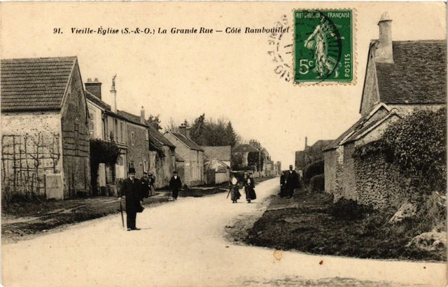 CPA Ancienne - Rambouillet, Rue Nationale (78 Yvelines) - Carte Postale Voyageée