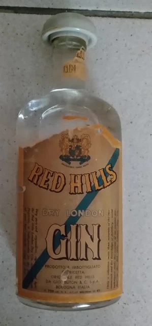 Red Hills Dry London Gin Sigillata Gio Buton Bologna Originale