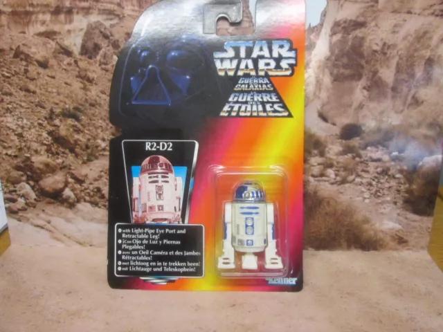 Star Wars The Power Of The Force Red Card Tri Logo R2- D2  Figure 1995, New