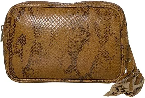 ADA Collection Cassandra Belt Tan Python Bag B1919