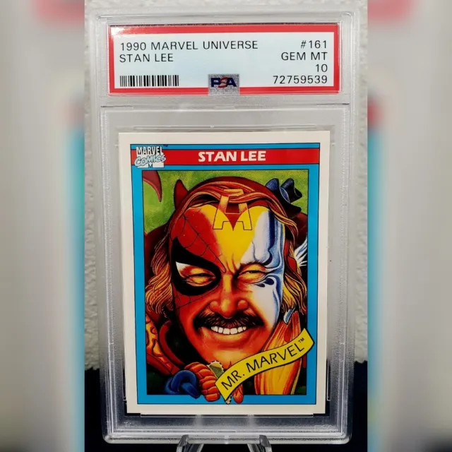 1990 Marvel Universe Series 1 Trading Card Stan Lee #161 PSA 10 GEM MINT 💎