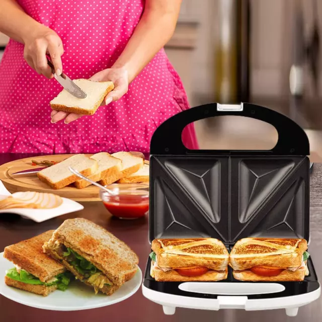 2 Slice Sandwich Maker Non-Stick Deep Dish Sandwich/Jaffle Maker/Press Toaster