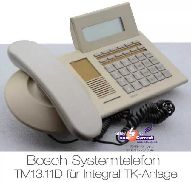 Isdn Téléphone Systemtelefon Bosch TM13.11D Tenovis Pour Integral 33/55 Tm