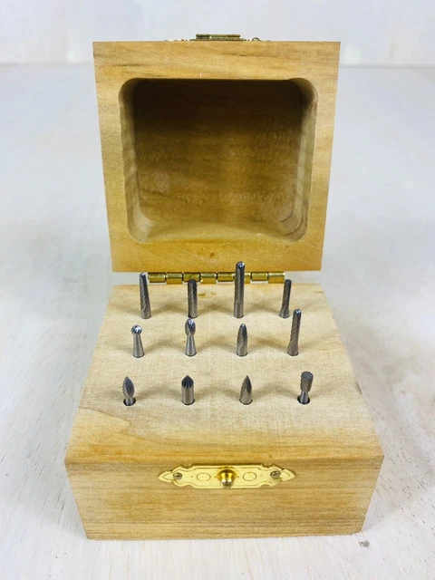 12 Piece 1/8” Carbide Burr Set Machinist Tool & Die Unknown Brand