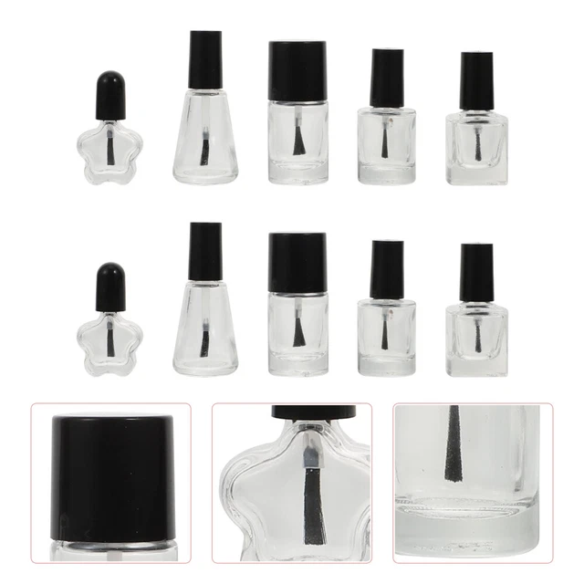 10 piezas Botellas Creativas Esmalte de Uñas Contenedor Portátil Esmalte de Uñas Subbotellas