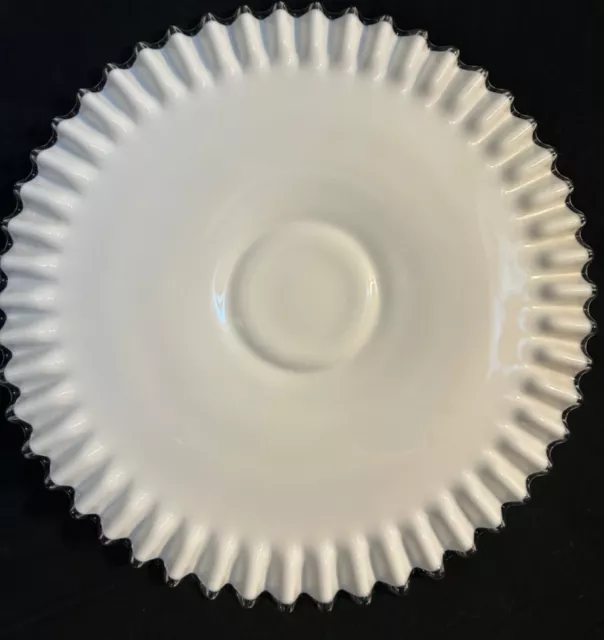 Fenton Silver Crest Milk Glass 15" Serving Plate *Rare*