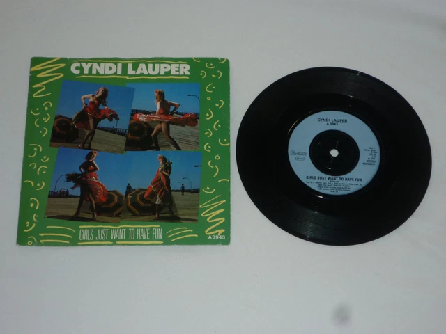 CYNDI LAUPER GIRLS Just Want To Have Fun 7" Inch Single Vinyl Record 45 ...