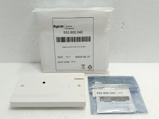 TYCO DIM800 ADDRESSABLE Fire Alarm Detector Input Module 555.800.042 ...