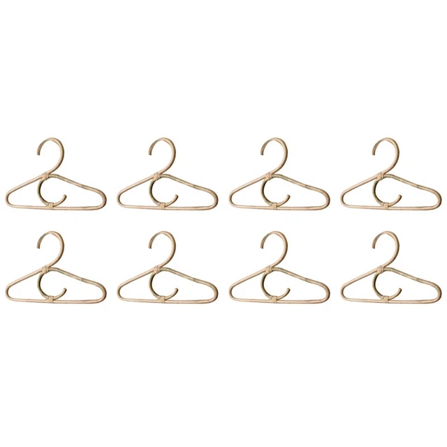 8 pezzi abiti in rattan ferretto bambini nordici abbigliamento organizer RacY1U9
