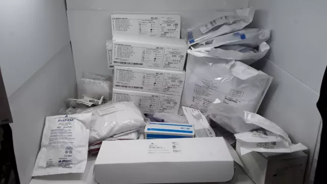 Lot of Equip Drapes Obturators Cannula Seals Surgical Clippers ECG Cable & More
