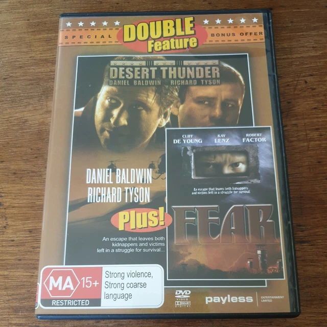 DESERT THUNDER + Fear Double DVD Region Like New! FREE POST £15.55 ...
