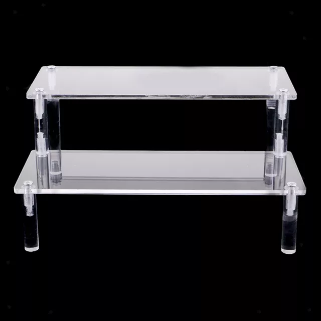 Minimalism Acrylic Display Stand Riser Organizer Shelf for Doll Storage,