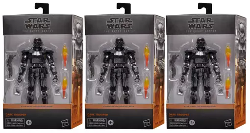 3x STAR WARS BLACK SERIES  ! THE MANDALORIAN ! DARK TROOPER #28