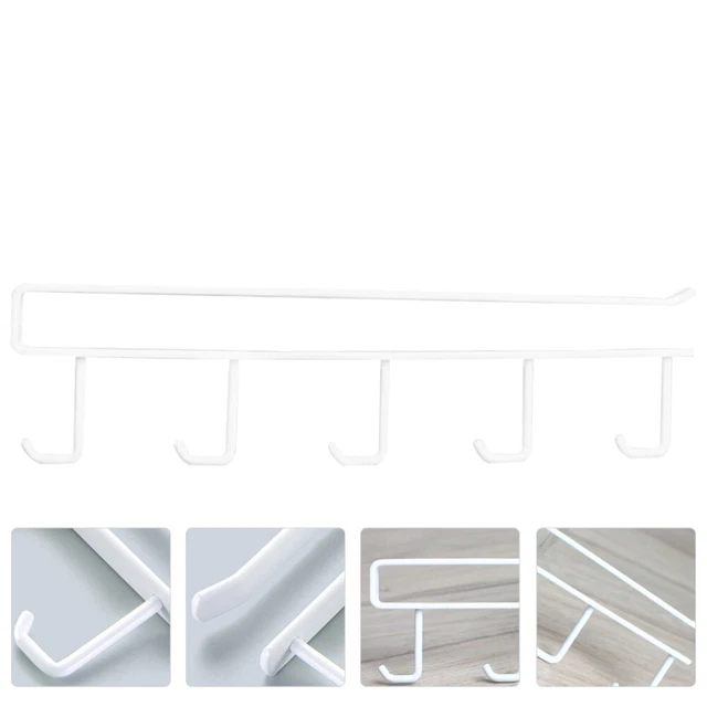 Scarf Hanging Hook Rack Water Cup Hanger Kitchen Cabinet Hooks Nail Free