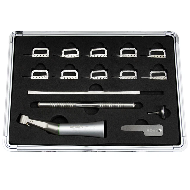 Dental 4:1 Reduction IPR Contra Angle Handpiece Interproximal Strips IPR Sets