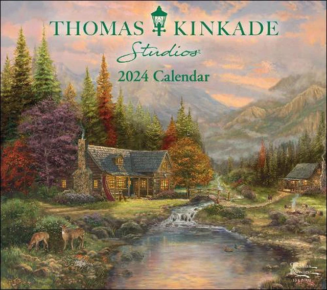 THOMAS KINKADE STUDIOS 2024 Deluxe Wall Calendar by Thomas Kinkade