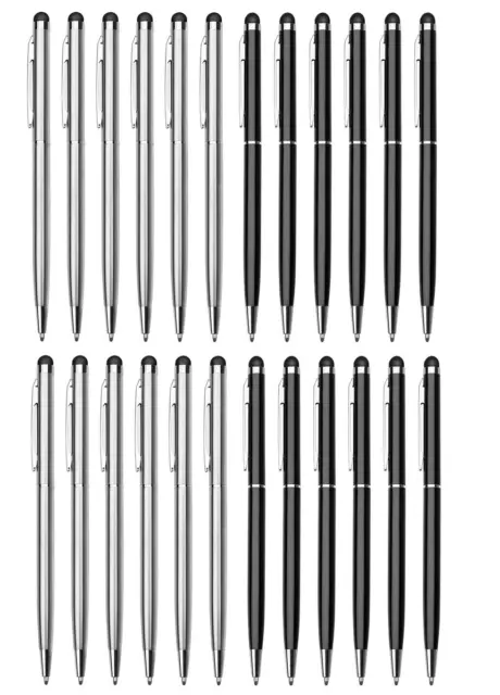 20x Stylus Pen,2 in 1 Capacitive Stylus Ballpoint Pen for Universal Touch screen