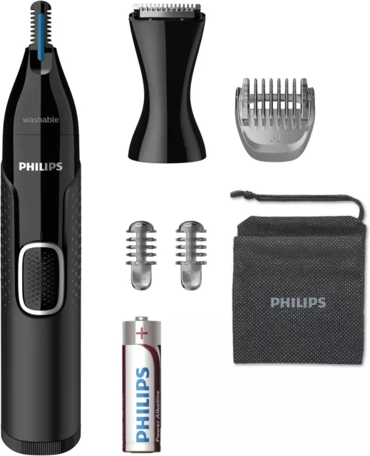 Philips Series NT5650/16 5000, Rifinitore a Batteria per Naso, Orecchie E Soprac