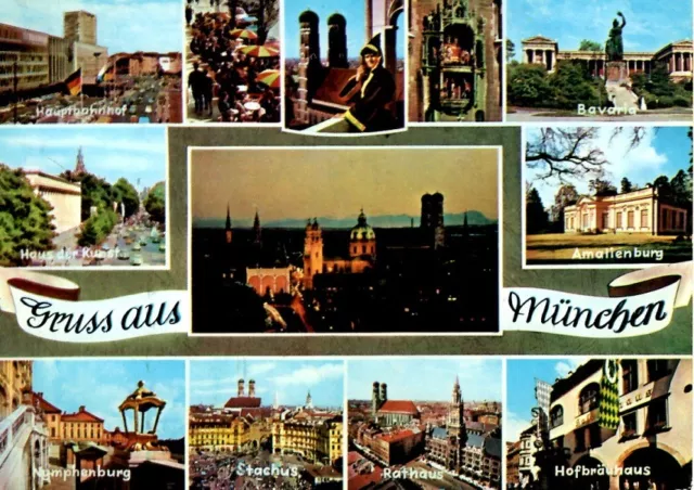 MÜNCHEN -Munich-Monaco d.B.-Hauptbahnhof, Rathaus, Bavaria, Stachus, Amalienburg