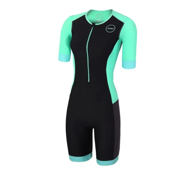 Zone 3 Womens Aquaflo Plus Short Sleeve Triathlon Trisuit Black