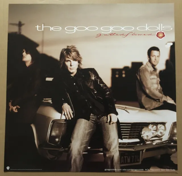 GOO GOO DOLLS  Rare 2002 PROMO POSTER for Gutterflower CD 24x24 NEVER DISPLAYED