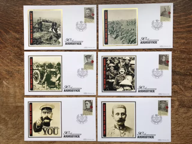 Isle of Man 2008, 90th anniversary end of WWI Commemorative covers